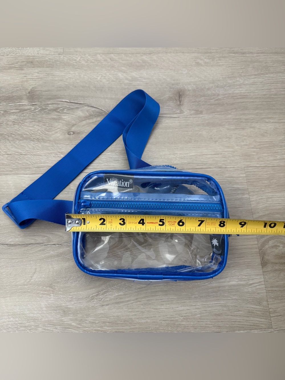 Vacation Sunscreen Blue Clear Fanny Pack View 3